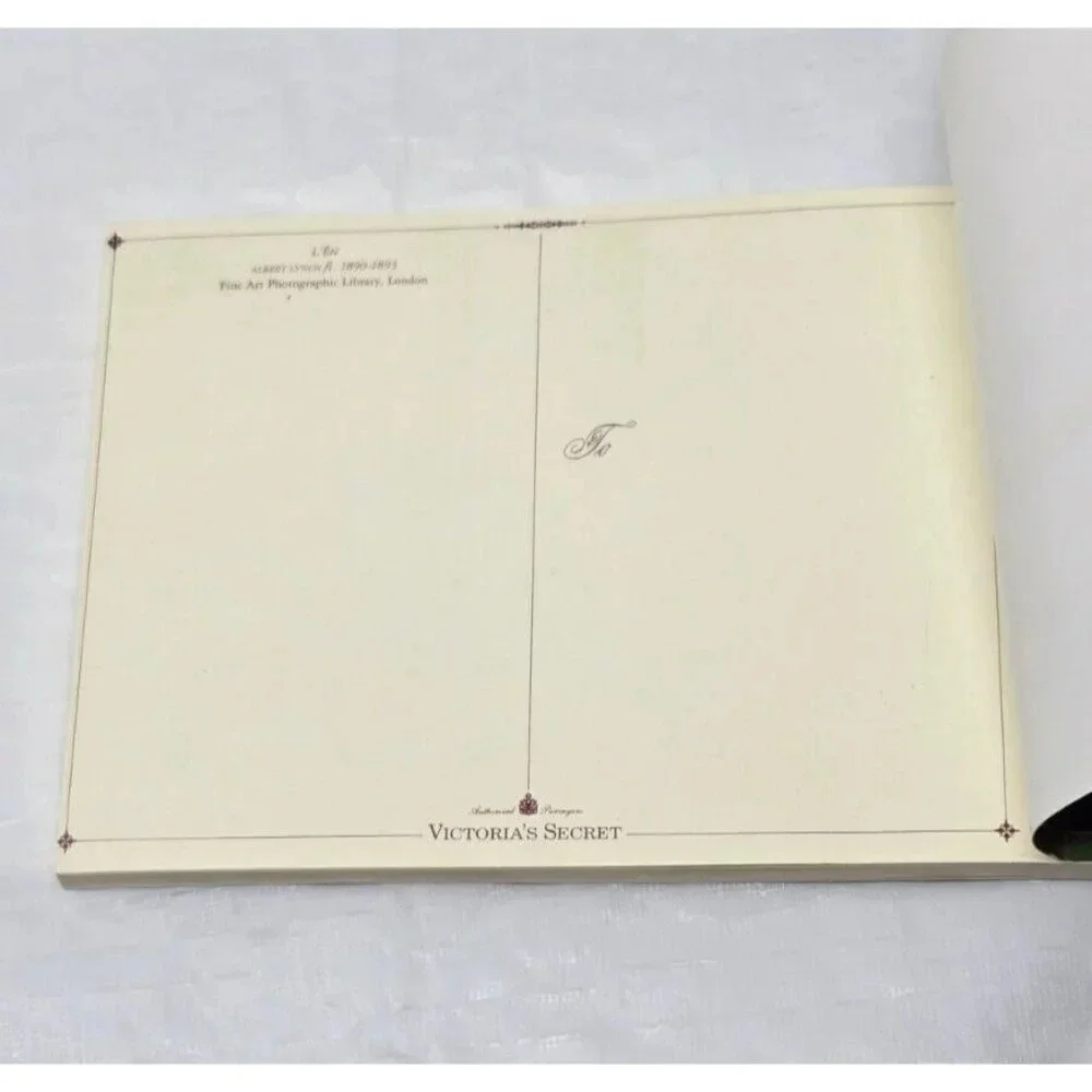 Victoria's Secret 1990 Book of 22 Postcards A Bouquet of Flowers